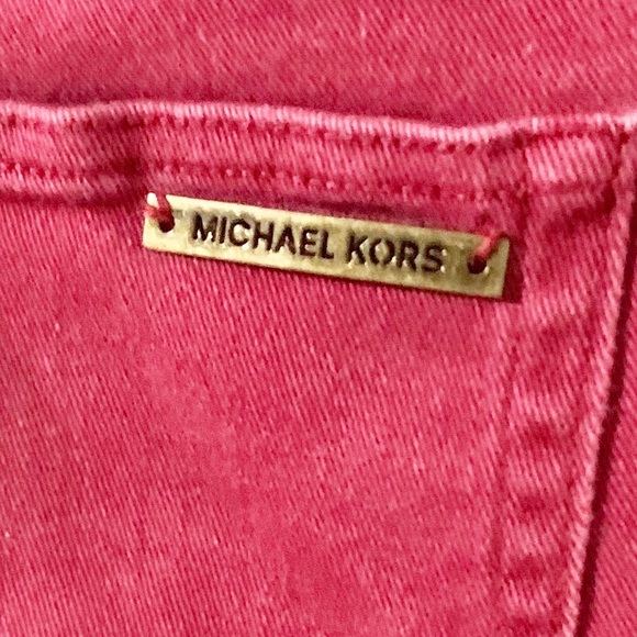 Michael Kors 100% Cotton Skinny Jeans Red Color Five Pocket Styling ❤️ Size 4 - Picture 6 of 10